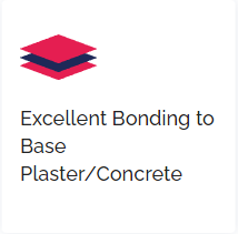 excellent bonding to base plaster